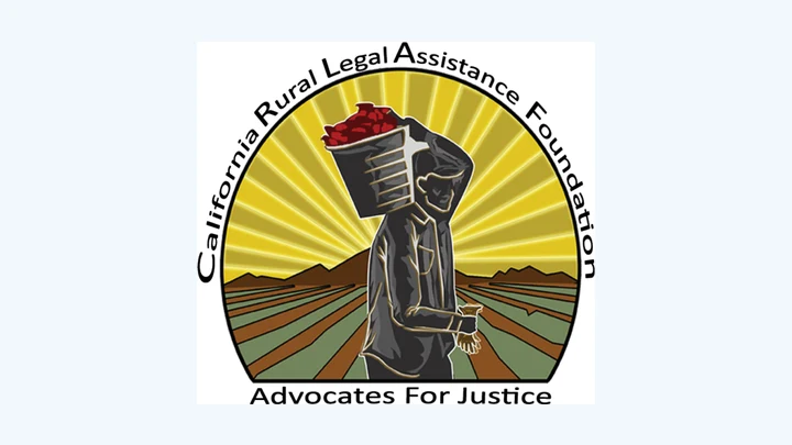 Crest of the California Rural Legal Assistance Foundation, Advocates For Justice